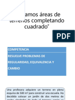 Hallamos Áreas de Terrenos Completando Cuadrado