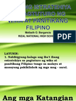 Iba Pang Istratehiya Sa Pagtuturo NG Wika at Panitikang Filipino