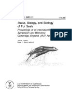 Status, Biology, and Ecology of Fur Seals