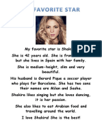 MY FAVORITE STAR - Shakira