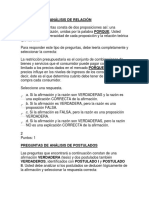 Preguntas de Análisis de Relación