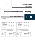 Escala Dllo Motor Peabody Completo