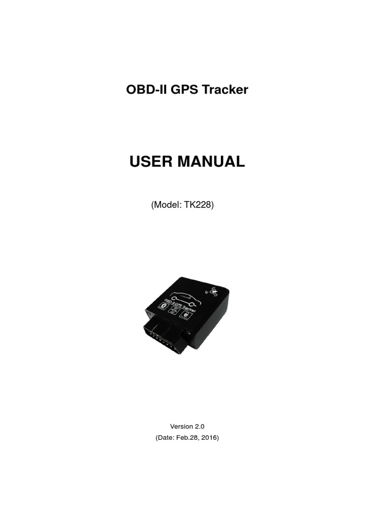 TK228 User Manual V2.0 - 201602 | PDF | General Packet Radio Service ...