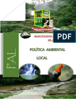 Politica Ambiental Local de Jepelcio