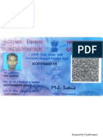 MD Sahid Pan Card