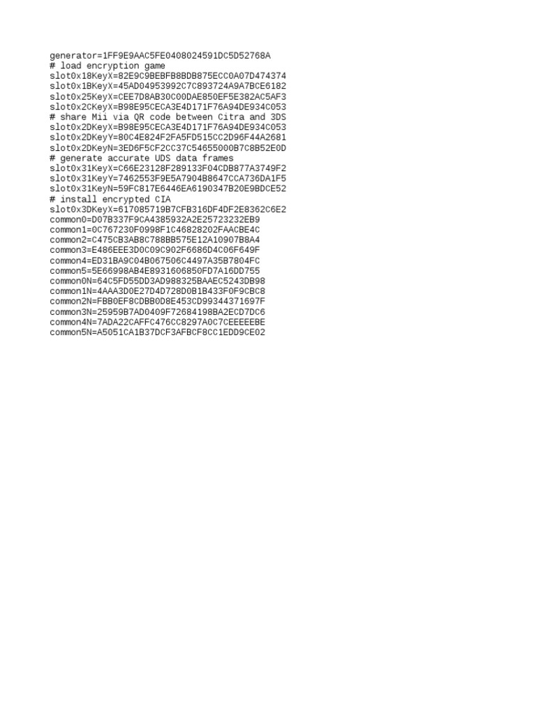 3ds aes keys