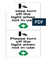 Turn Off Light