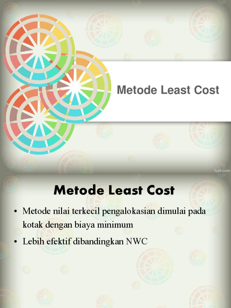 Least Cost Method PDF