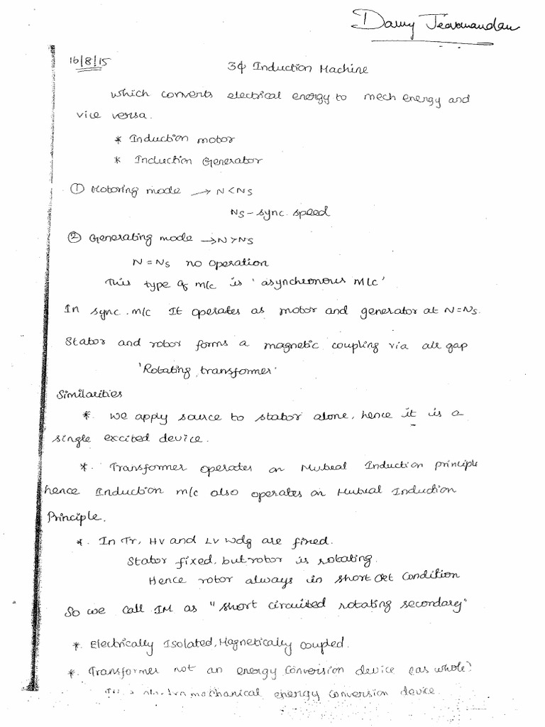 Induction Machine | PDF