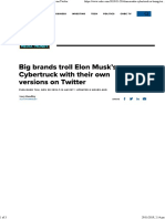 Elon Musk Cybertruck Trolled on Twitter