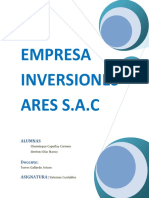 Modelo de Informe Inversiones Ares S