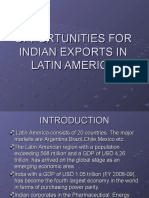 Opportunities For Indian Exports in Latin America