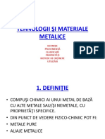 Tehnologii Şi Materiale Metalice