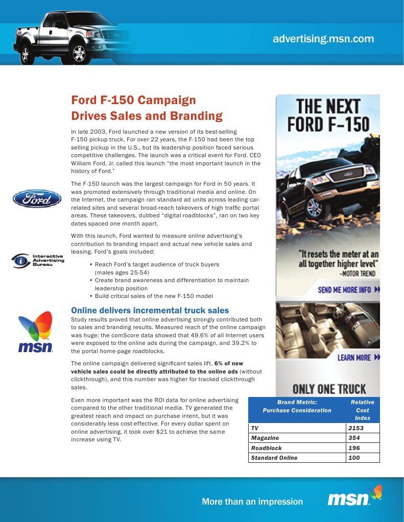 Ford Short Case Study | PDF | Online Advertising | Ford Motor Company