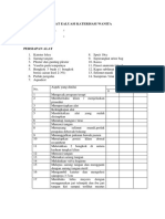 Format Ealuasi Katerisasi Wanita