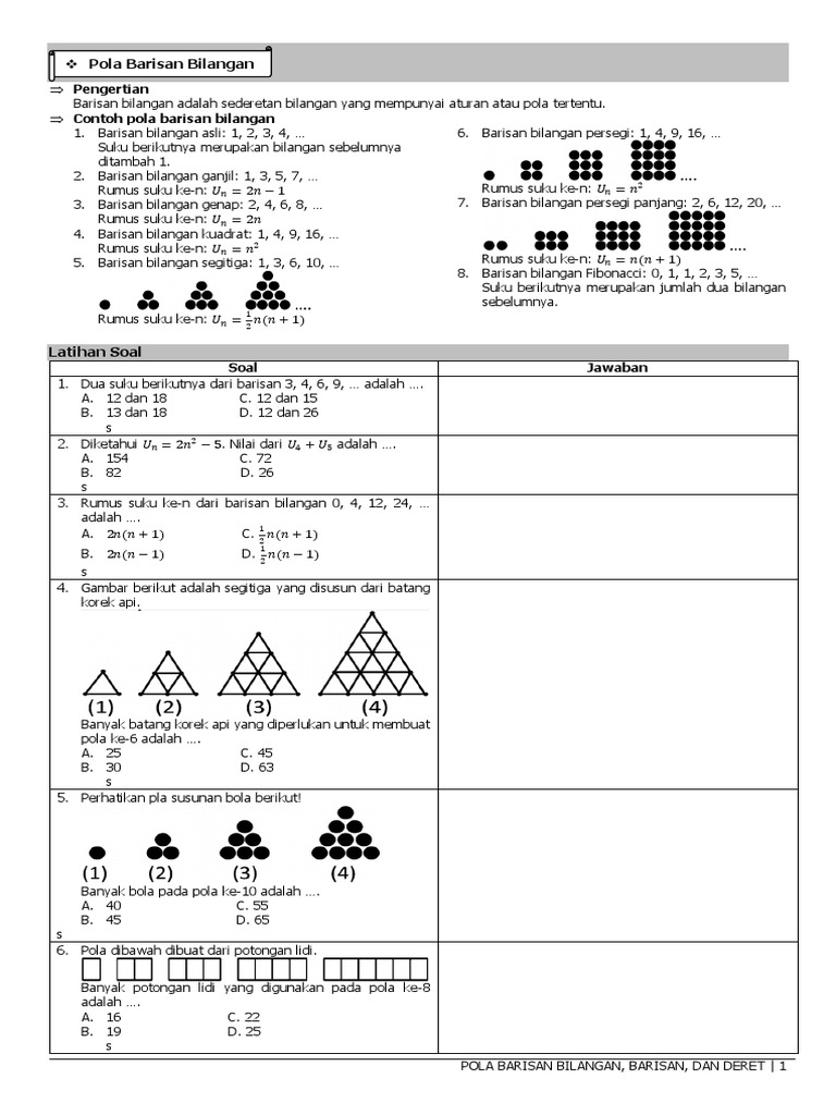 Banyak Bola Pada Pola Ke 10 Adalah Studi Indonesia