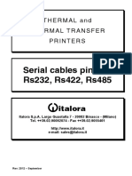 Serial Interface Pinouts for Thermal Printers