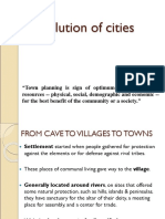Town Planning Settlement Evolution-Notes