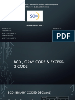 BCD, Gray Code & Excess-3 Code