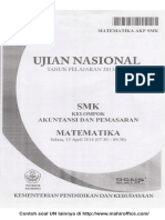 Contoh Soal UN Matematika SMK Kelompok Akuntansi Dan Pemasaran PD PDF