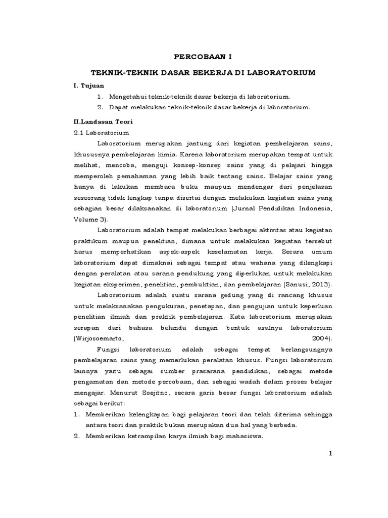 Teknik Dasar Laboratorium Kimia | PDF | Kesehatan Holistik | Sains ...