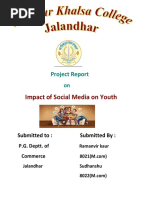 Impact of Social Media On Youth