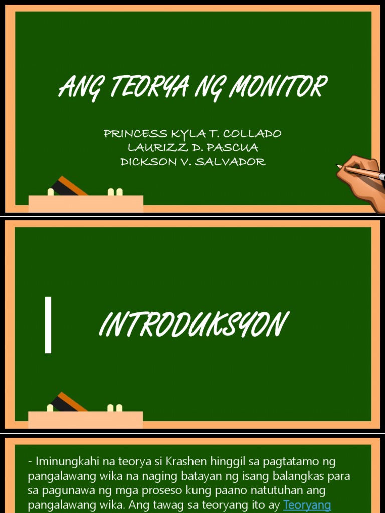 Ang Teorya NG Monitor PDF