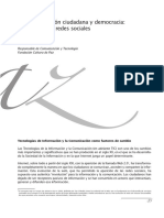 BARRERO TISCAR, Ana (2013) - TIC, Movilización Ciudadana y Democracia - El Papel de Las Redes Sociales - en Manuela Mesa (Coord.) Cambio de Ciclo - Crisis, Resistencias y Respuestas Glob