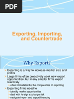 Exporting Importing and Counter Trade