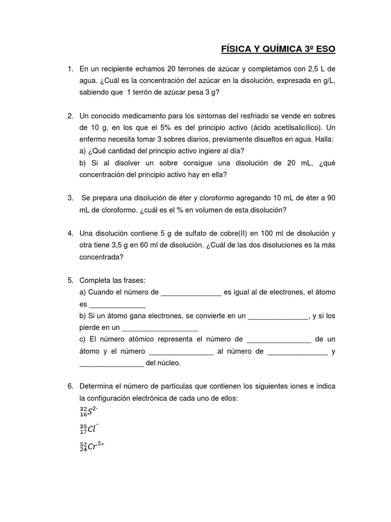 Fyq 3 Eso | PDF