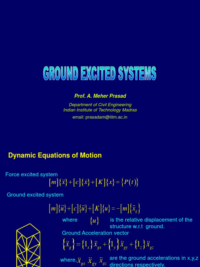 Ground Excited Systems Classical Mechanics Teaching Mathematics