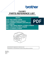 Parts Reference List for Brother Fax/MFC Models