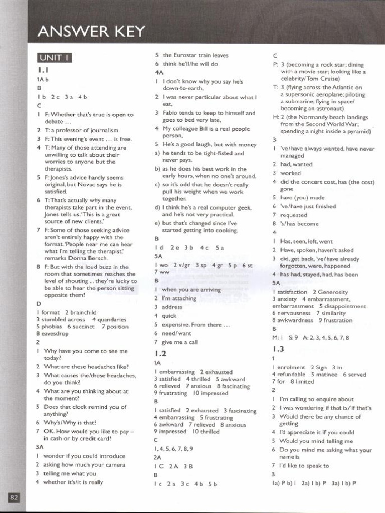Life Upper Intermediate B2 Answer Key