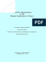 The Staff of National Academy Press-Scientific Opportunities in The Human Exploration of Space (1994)