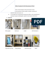 The Effect of Heat Treatment On The Microstructure of Steel