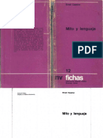 Cassirer Mito y Lenguaje PDF