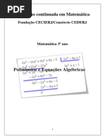 Polinômios e Equações Algébricas