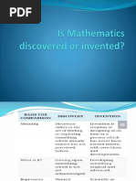 Is Mathematics Discovered or Invented