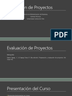 Introducción A La Evaluación de Proyectos