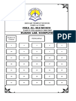 Denah Ruangan Lab Kom USBN & UNBK