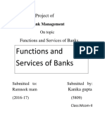 Funcions and Services of Banks.