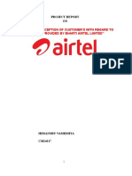 Market Research Report On Airtel PDF