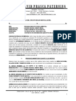 Contestación Demanda Ejecutiva de Alimentos 