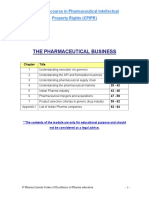 Module I The Pharmaceutical Business