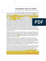 Dei Filius - Constitución Dogmática - CV I PDF