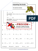 Compare Decimals PDF