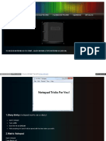 PC Tricks Notepad Hacks