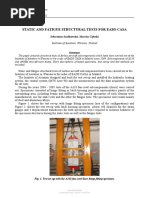 Static and Fatigue Structural Tests For Eads-Casa