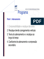 Aula 02 - Recalque Devido Carregamentos Verticais