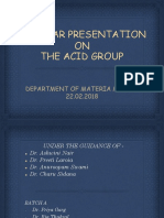 Seminar on the Acid Group in Homeopathy